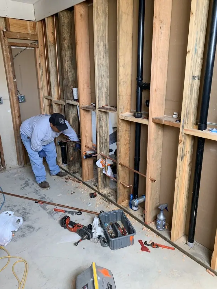 Commercial rough-in plumbing for Gas Line Repair in San Gabriel Heights